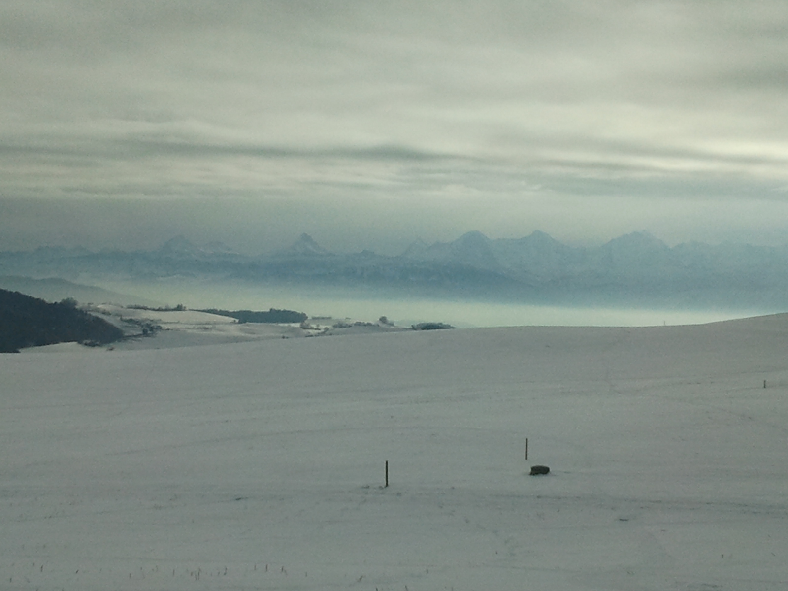 Die bösen west-Wolken&hellip;aufgenommen wärend der SoFi (wenigstens gabs die Alpen zu bestaunen!)