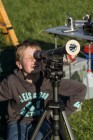 Sonnenbeobachtung mit dem Bauhaus-Teleskop